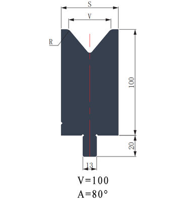 LYNCCN WAY100.80 V100 Custom Hydraulic Press Brake Tooling Single V Die